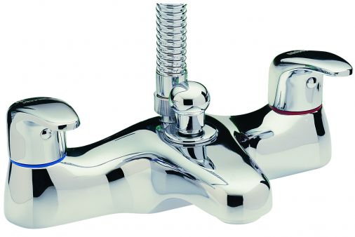 Tre Mercati Modena Deck Mounted Bath Shower Mixer & Kit - Chrome