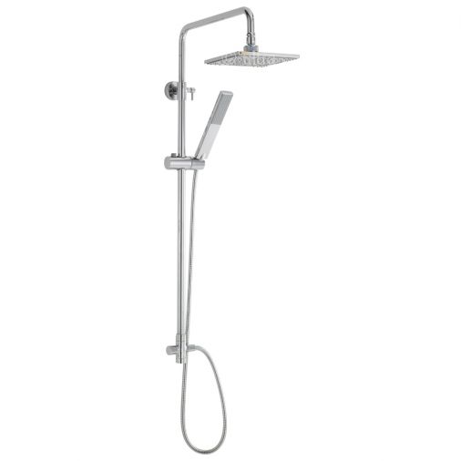 Hudson Reed Telescopic Square Rigid Riser Shower Kit with Handset & Diverter