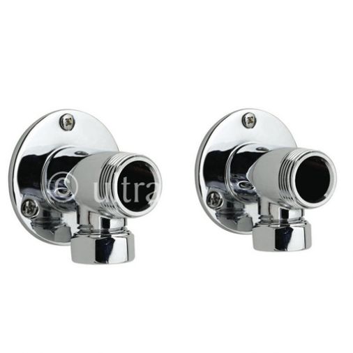 Premier Pair of Backplate Elbow Unions for Bar Shower Valves