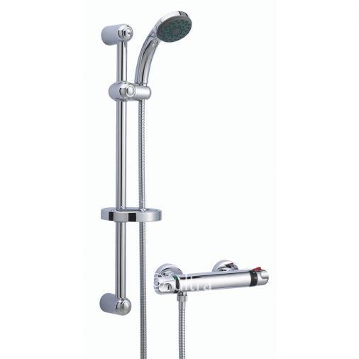 Premier Thermostatic Bar Valve With Slider Rail Kit