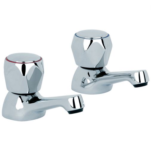 Mayfair Alpha Bath Pillar Taps (Pair)