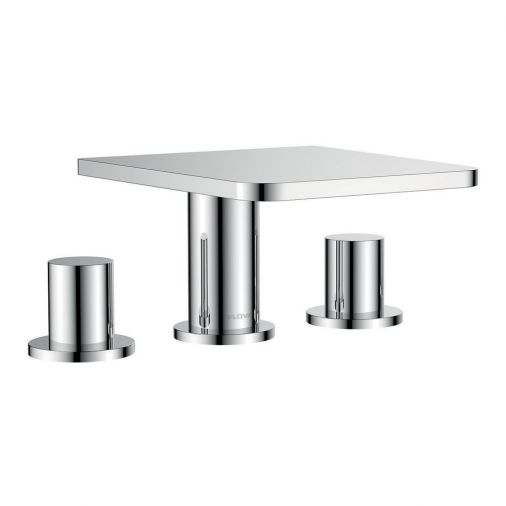 Flova Annecy 3 Hole Waterfall Bath Mixer Tap
