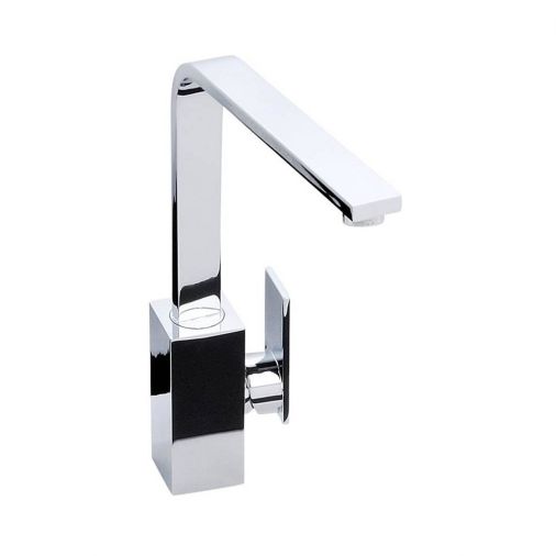 Abode New Media Single Lever Mono Kitchen Mixer - Chrome
