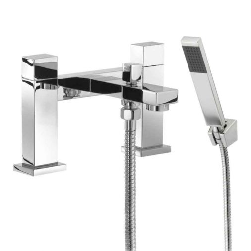 Mayfair Blox Deck Mounted Bath Shower Mixer with Handset Kit