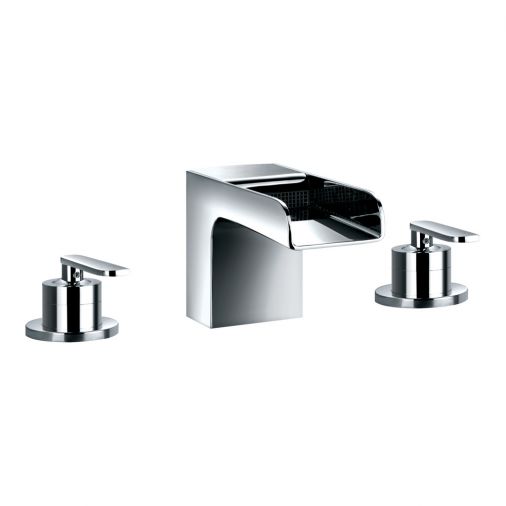 Flova Cascade 3 Hole Waterfall Bath Mixer Tap