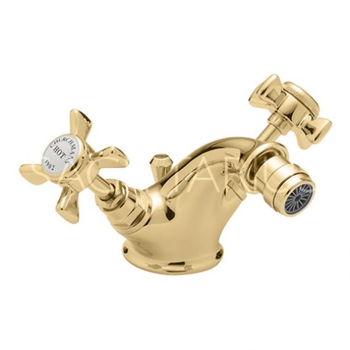 Sagittarius Churchman Mono Bidet with Pop-Up Waste - Gold