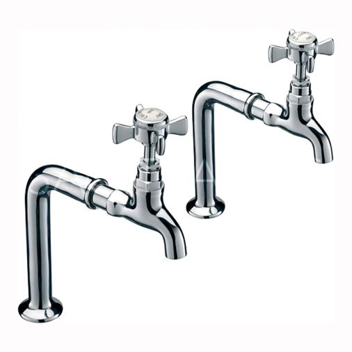 Sagittarius Churchman Pair of Kitchen Sink Bib Taps & Stands