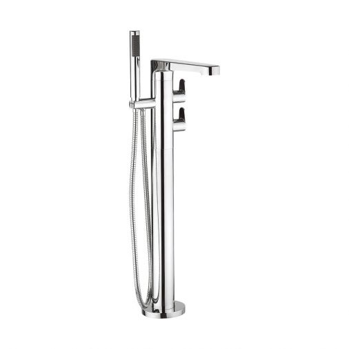 Crosswater Celeste Floor Standing Thermostatic Bath Shower Mixer with Shower Kit