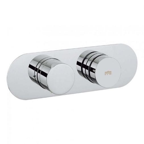 Crosswater Dial Central 1 Outlet Concealed Thermostatic Shower Valve - Landscape