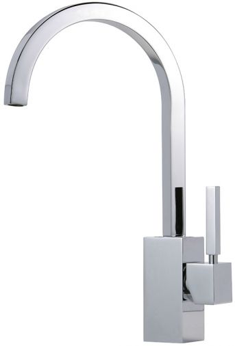 Domino mono sink mixer, Chrome Plated