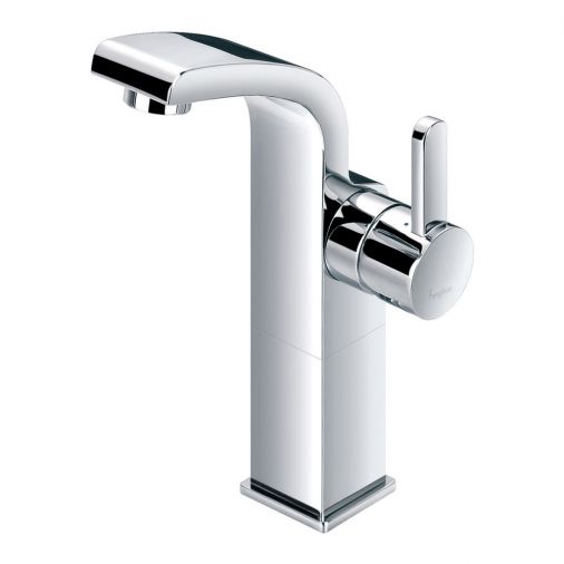 Flova Essence Mid Height Basin Mixer with Clicker Waste
