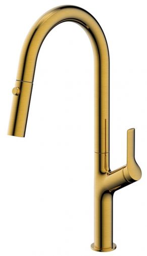Kemen Single handle pull-down kitchen mixer in Rose gold Finish - KM7013RG