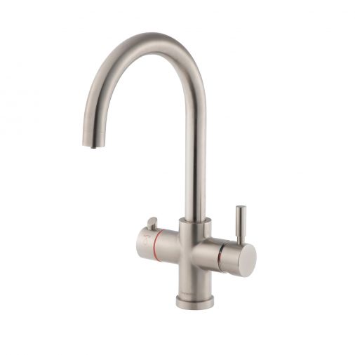 Clearwater Maestro 3 in 1 Instant Hot Water Kitchen Sink Mixer Tap with Boiler Unit & Filter - Brush