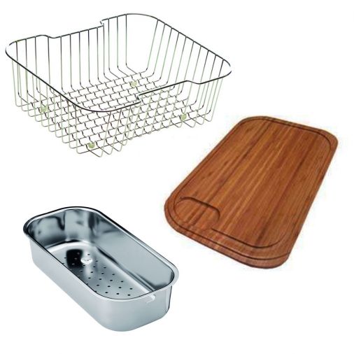 Clearwater Accessory Pack for Bolero 1.5 Bowls Satin Stainless Steel Sink