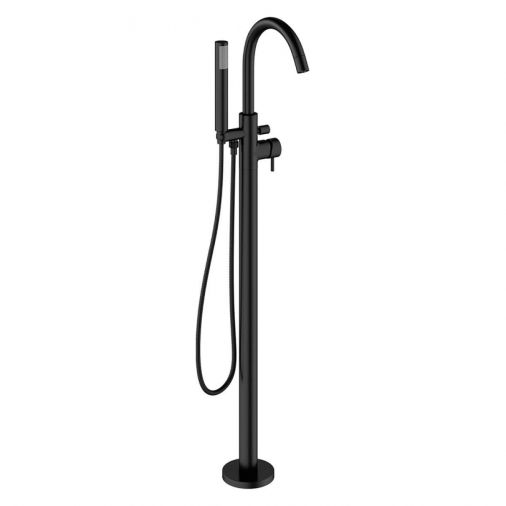 Crosswater MPRO Floorstanding Bath and Shower Mixer with Shower Kit - Matt Black