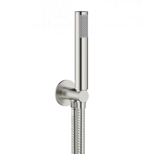 Crosswater MPRO Shower Handset Kit with Wall Outlet - Brushed Stainless Steel