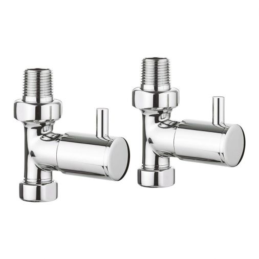 Bauhaus Round Straight Radiator Valves