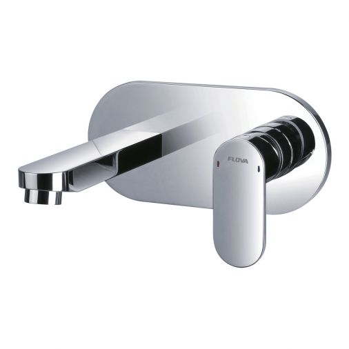 Flova Smart Wall Mounted Concealed Basin Mixer Tap with Clicker Waste