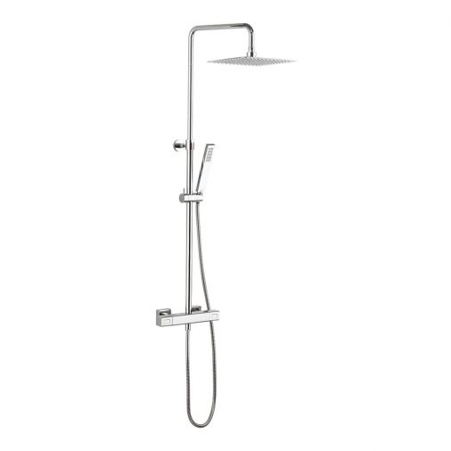 Crosswater Atoll Square Thermostatic Multifunction Shower Kit