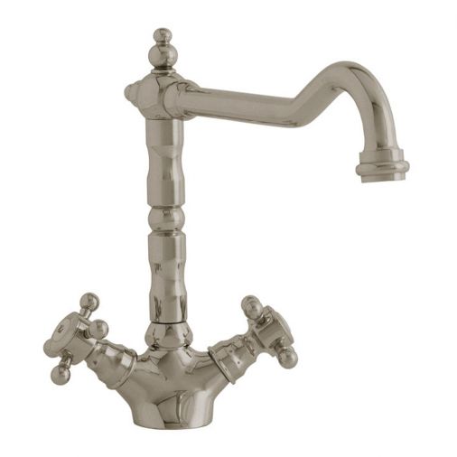 Astracast Camargue Antique Monobloc Kitchen Sink Mixer Tap - Nickel