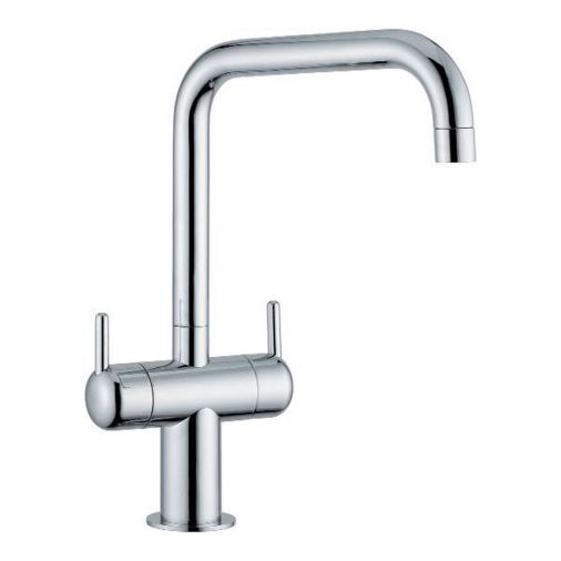 Clearwater Altuna Twin Lever Mono Kitchen Mixer Tap With Swivel Spout