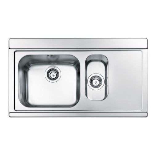 Clearwater Mirage 1.5 Bowl Satin Stainless Steel Sink & Waste - 897 x 510mm