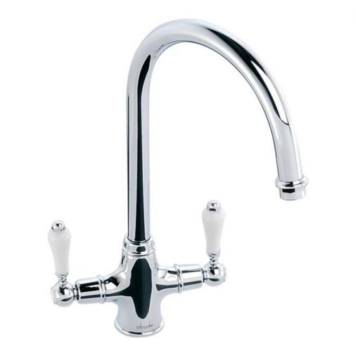 Clearwater Elegance Twin Lever Mono Sink Mixer with Swivel Spout