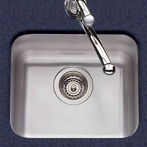 Clearwater Tango Single Bowl Brushed Stainless Steel Undermount Sink & Waste - 400 x 340mm