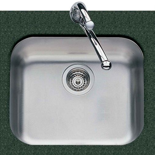 Clearwater Tango Single Bowl Brushed Stainless Steel Undermount Sink & Waste - 530 x 450mm