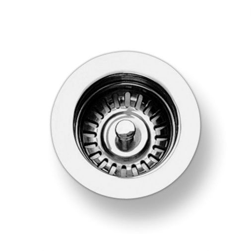 Clearwater 90mm Basket Strainer Waste & Overflow - Chrome